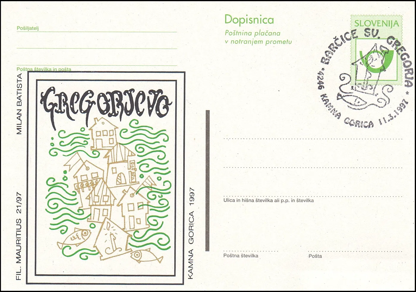 BARČICE SV. GREGORJA